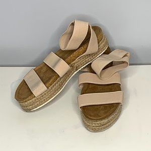 F21 - Platform Beige Jute Sandals